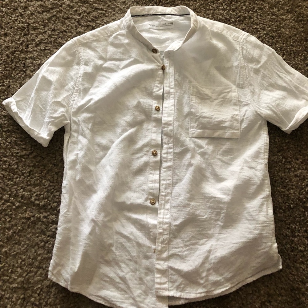 ZARA kids white dress shirt